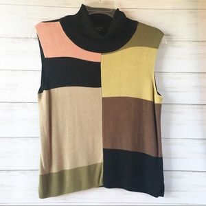 Spenser Jeremy | Sleeveless Color Block Sweater